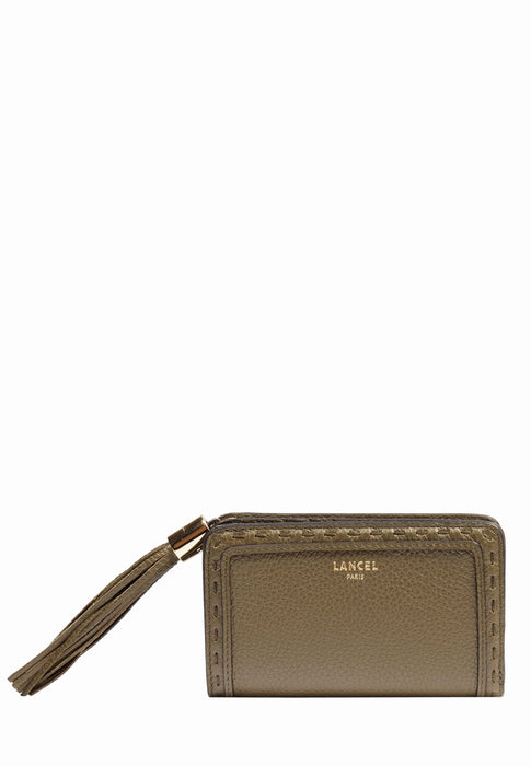 Porte feuille Lancel 1er flirt A11136 44 KAKI FONCE