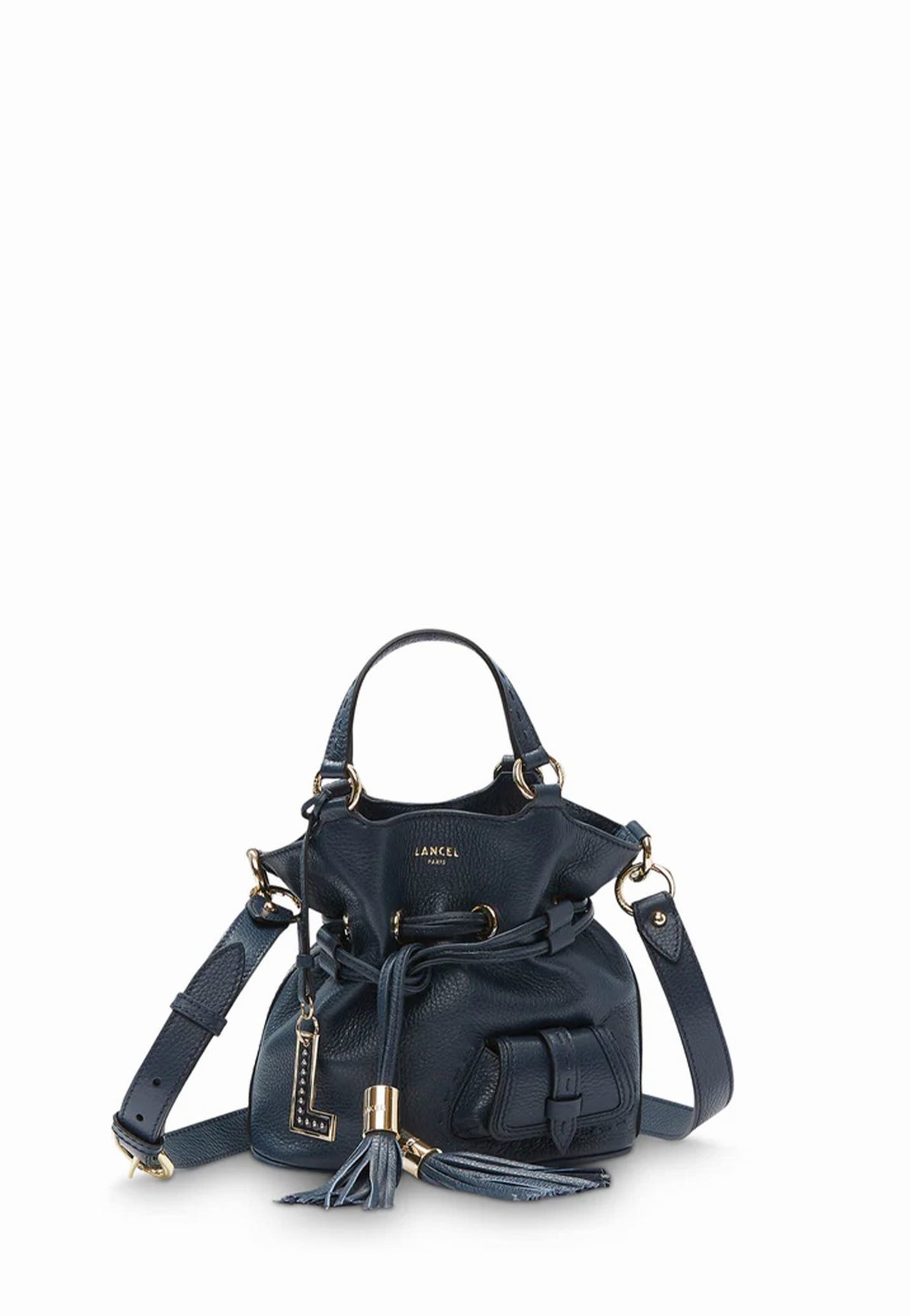 Sac fashion seau lancel noir