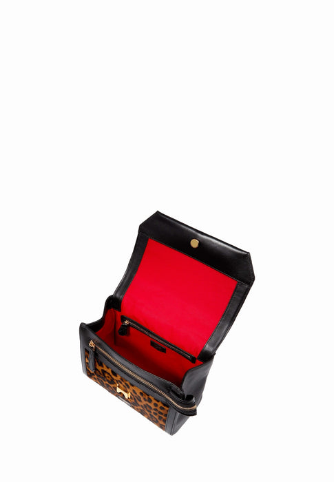 Sac Lancel Ninon animation leopard Kz mco noir KZ MCO NOIR