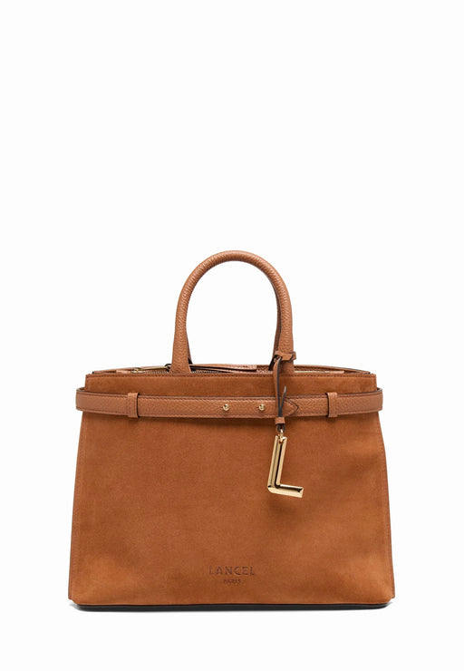 Sac a main Lancel Faubourg suede A14257 20 CAMEL