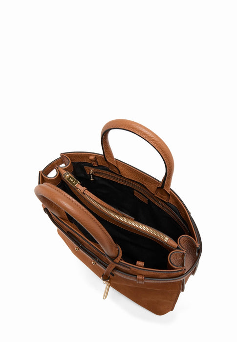 Sac a main Lancel Faubourg suede A14257 20 CAMEL