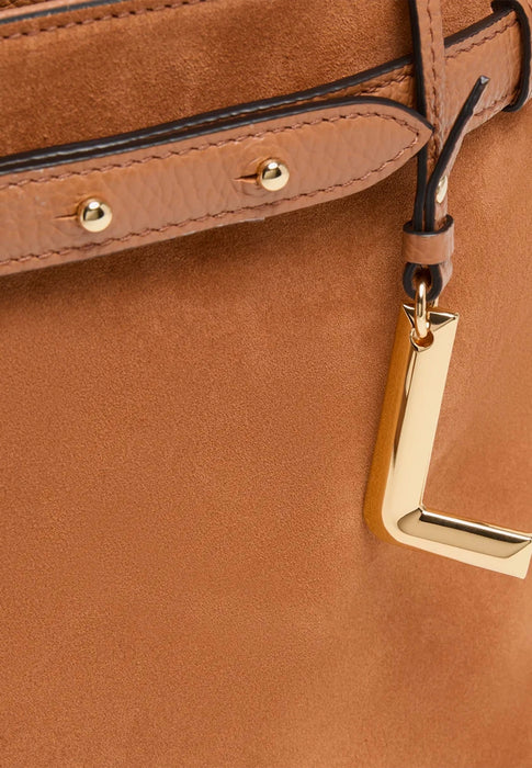 Sac a main Lancel Faubourg suede A14257 20 CAMEL
