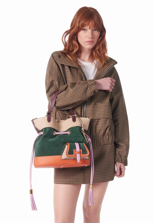 Sac a main Lancel 1er flirt anim color A14332 5W MULTICO VERT