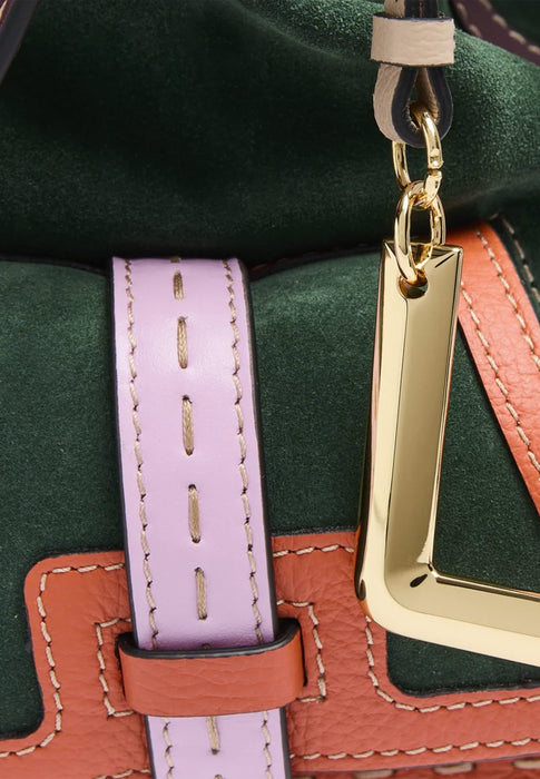 Sac a main Lancel 1er flirt anim color A14332 5W MULTICO VERT