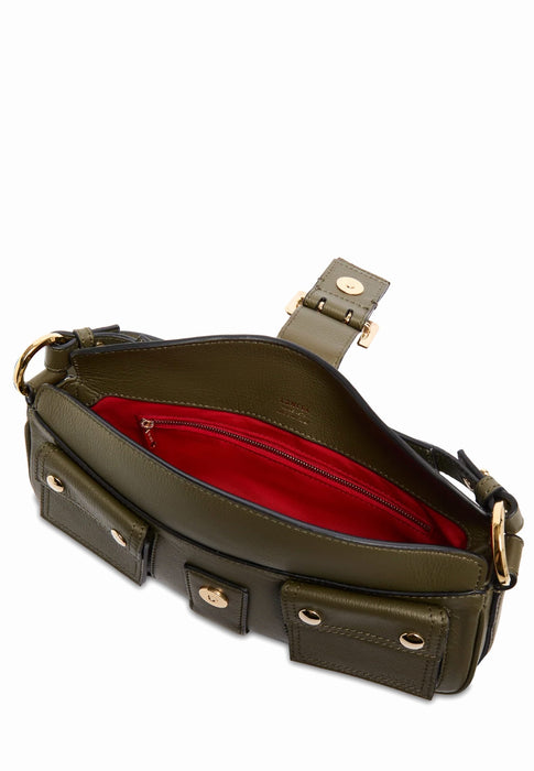 Sac bandouliere Lancel Multipocket A14223 YY KAKI FONCE