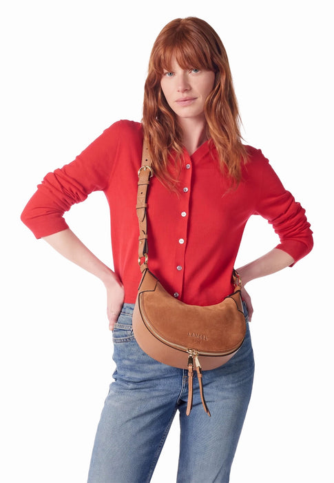 Sac bandouliere Lancel Origami animation A14279 20 CAMEL