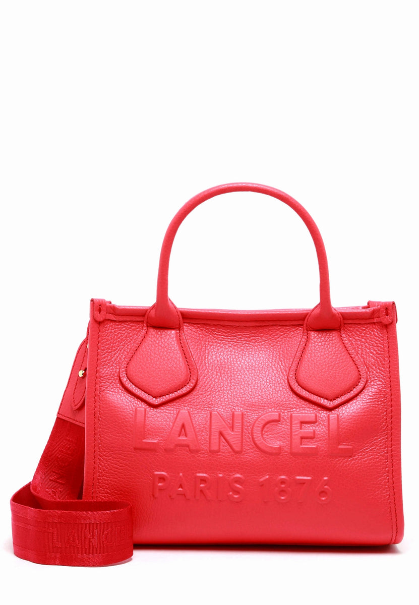 Mini cabas Lancel Jour rouge baiser — Maroquinerie STALRIC