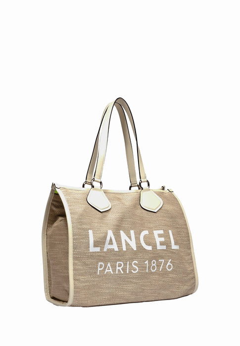 Lancel Sac cabas Summer tote A13310 5z natur white 5Z NATUR WHITE