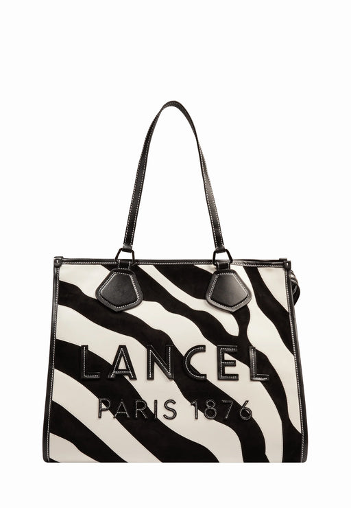 Sac Lancel Summer tote 04 noir blanc 04 NOIR BLANC