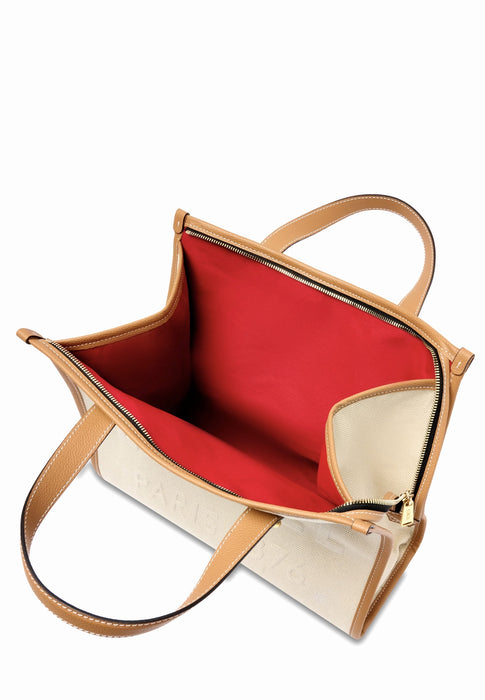 Sac cabas Lancel Jour animation A14027 Y5 NATUREL CAMEL