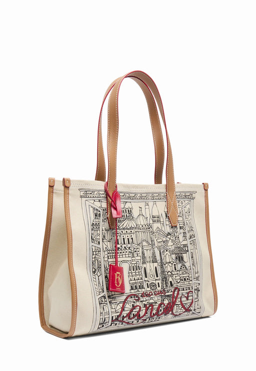 Sac cabas Lancel 150 ans A14390 Y5 NATURAL CAMEL