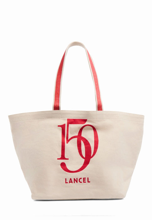 Tote bag Lancel 150 ans A14372 FV NATURAL RED