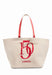 Tote bag Lancel 150 ans A14372 FV NATURAL RED