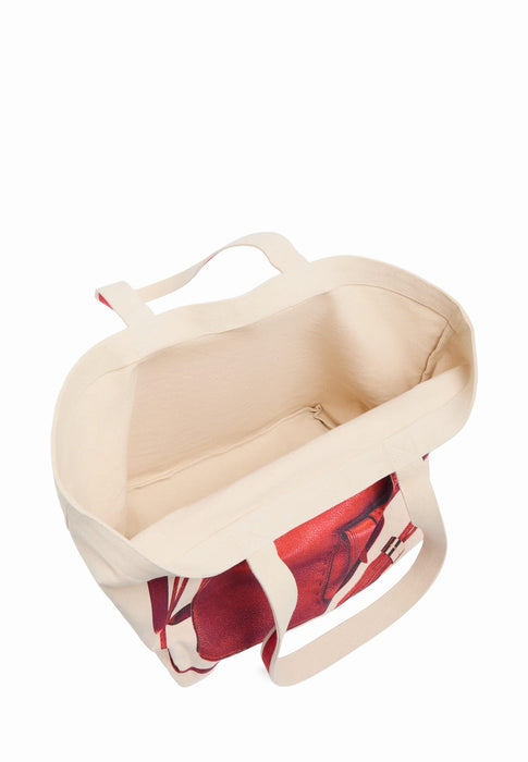 Tote bag Lancel 150 ans A14372 FV NATURAL RED