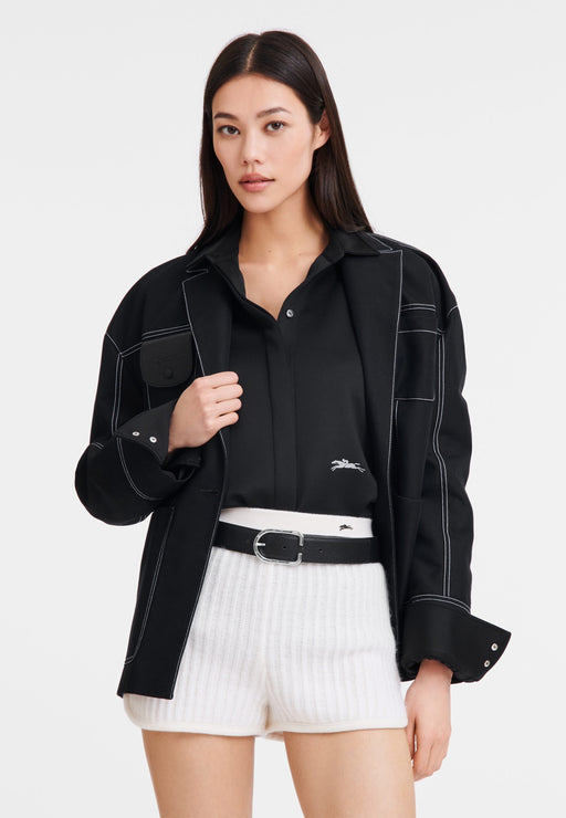 Ceinture femme Longchamp Foulonne 40085021 047 NOIR