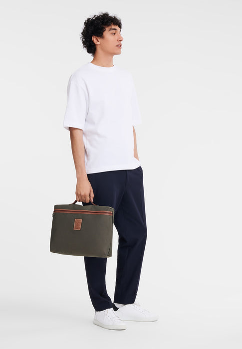 Porte documents Longchamp Boxford 2182080 042 BRUN
