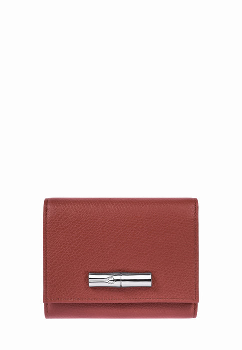 Porte feuille Longchamp Le roseau 30021hfp 404 CHATAIGNE