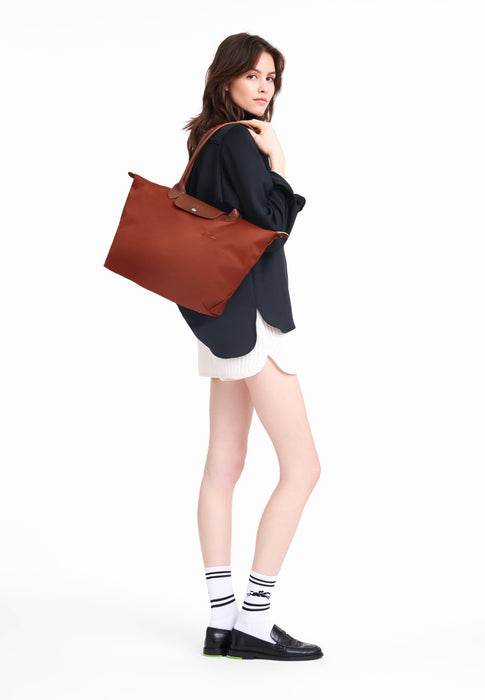 Sac Longchamp Le pliage green 404 chataigne 404 CHATAIGNE