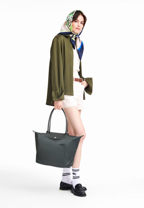 Sac a main Longchamp Le pliage green 1899919 P66 GRAPHITE