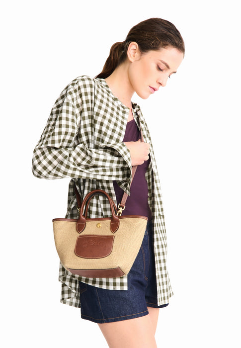 Sac bandouliere Longchamp Le panier pliage 10307hgk 035 BRUN