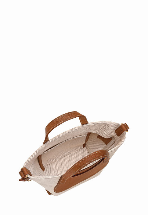 Sac Longchamp Le foulonne toile 121 caramel 121 CARAMEL