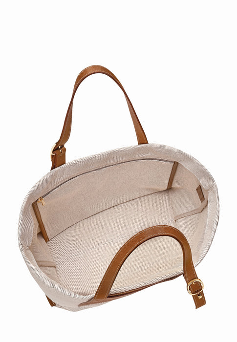 Sac Longchamp Le foulonne toile 121 caramel 121 CARAMEL