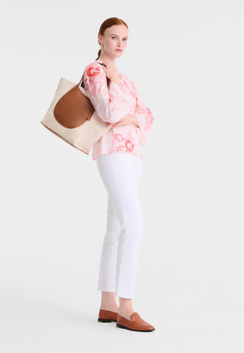 Sac Longchamp Le foulonne toile 121 caramel 121 CARAMEL