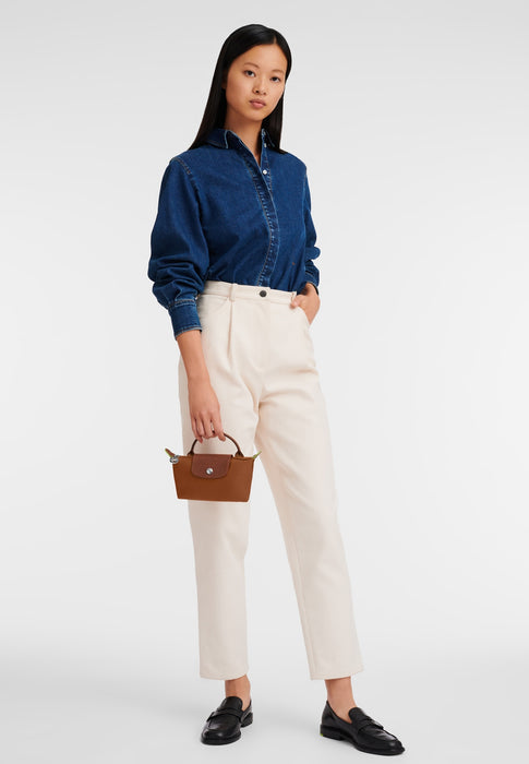 Petite maroquinerie Longchamp Le pliage green 34175919 504 COGNAC