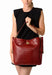 Sac a main Mac douglas Romy Kentucky m romy 64CM CROCO CARMIN