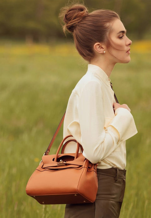 Sac a main Mac douglas Alba Pylad mix alba V91 CHATAIN