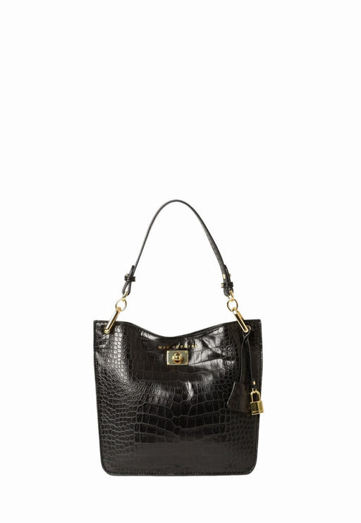 Handbag Mac Douglas Bandouliere Sac Mac Douglas Croco Noir