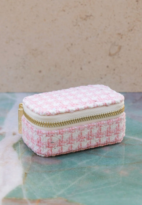 Boite a bijoux Maison scarlett Marie Marie PPRS PIED POULE ROSE