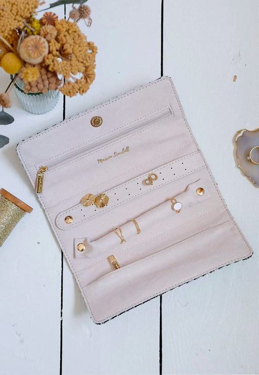 Pochette bijoux Maison scarlett Catherine Catherine PPNOI NOIR