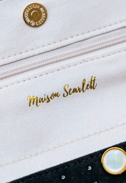 Pochette bijoux Maison scarlett Catherine Catherine VNOI NOIR