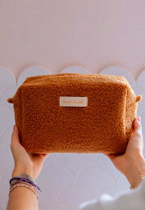 Trousse de toillette Maison scarlett Charlotte Charlotte grande MOUCAM CAMEL