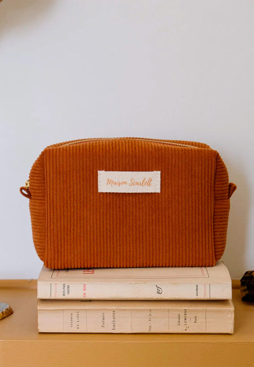 Trousse de toillette Maison scarlett Charlotte Charlotte grande VCCAM CAMEL