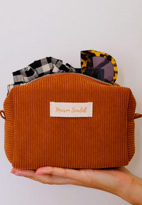 Trousse de toillette Maison scarlett Charlotte Charlotte grande VCCAM CAMEL