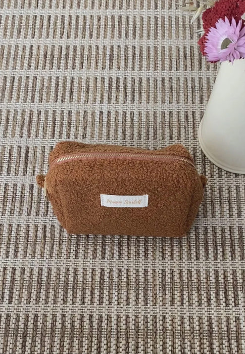 Trousse de toillette Maison scarlett Charlotte Charlotte petite MOUCAM CAMEL