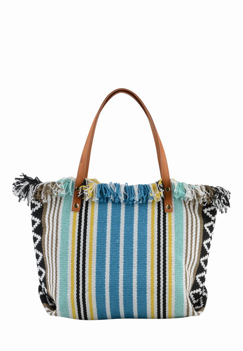 Sac a main Mia & joy Elsy Mj1671 RAYURES BLEU