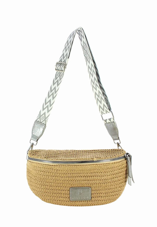 Sac banane Mia & joy Braddie paille Mj1709 ARGENT