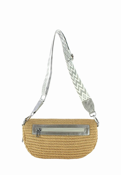 Sac banane Mia & joy Braddie paille Mj1709 ARGENT