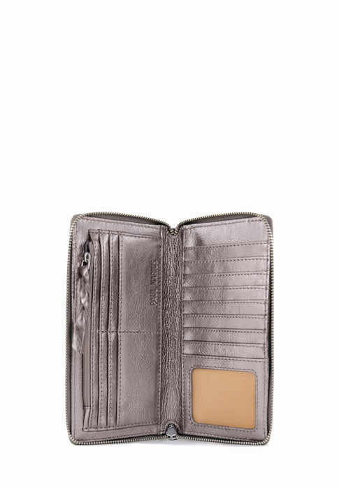 Petite maroquinerie Paul marius Le portefeuille charlotte Acier ACIER