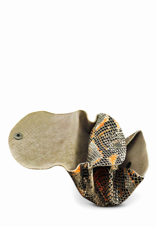 Petite maroquinerie Paul marius Le gustave Python orange PYTHON ORANGE