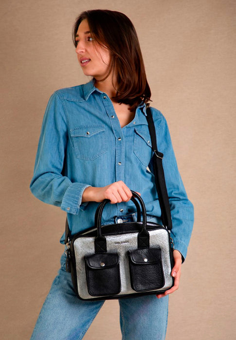 Sac Paul marius Le dandy s Argente noir ARGENTE NOIR