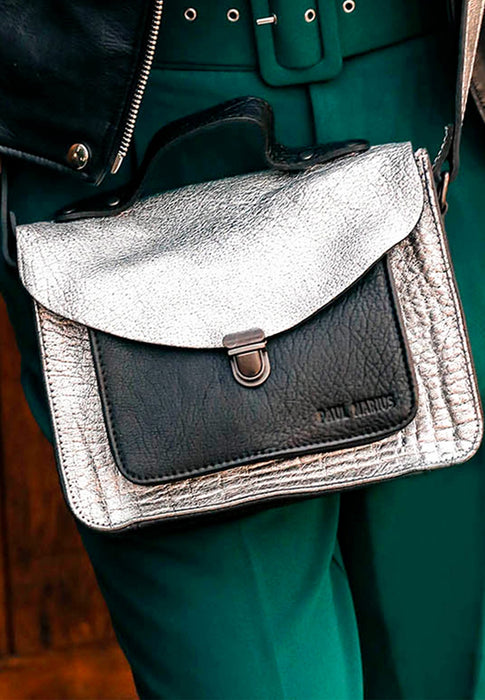 Sac bandouliere Paul marius Mademoiselle george Melle george ARGENTE NOIR