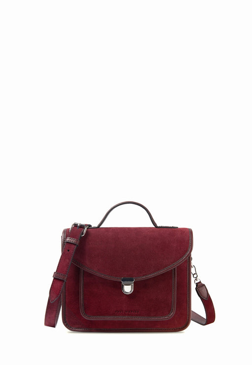 Sac bandouliere Paul marius Mademoiselle george Melle george AUBERGINE VELOURS