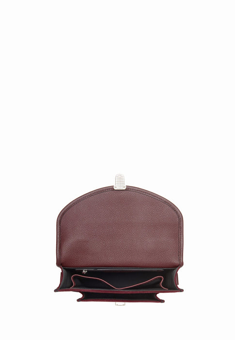 Sac bandouliere Paul marius Mademoiselle george Melle george AUBERGINE VELOURS