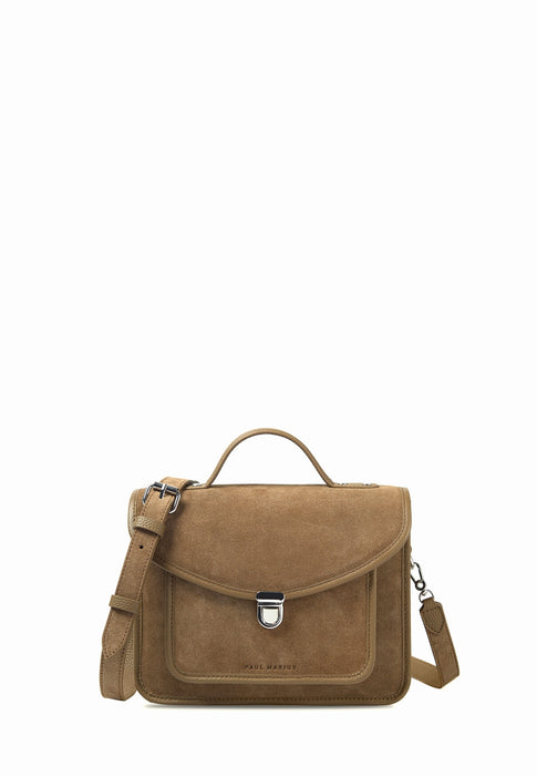 Sac bandouliere Paul marius Mademoiselle george Melle george KAKI VELOURS