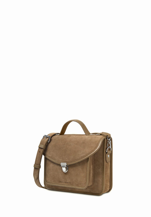 Sac bandouliere Paul marius Mademoiselle george Melle george KAKI VELOURS