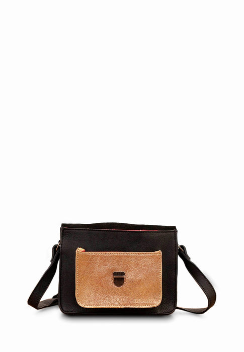 Sac bandouliere Paul marius Mademoiselle george Melle george NOIR DORE